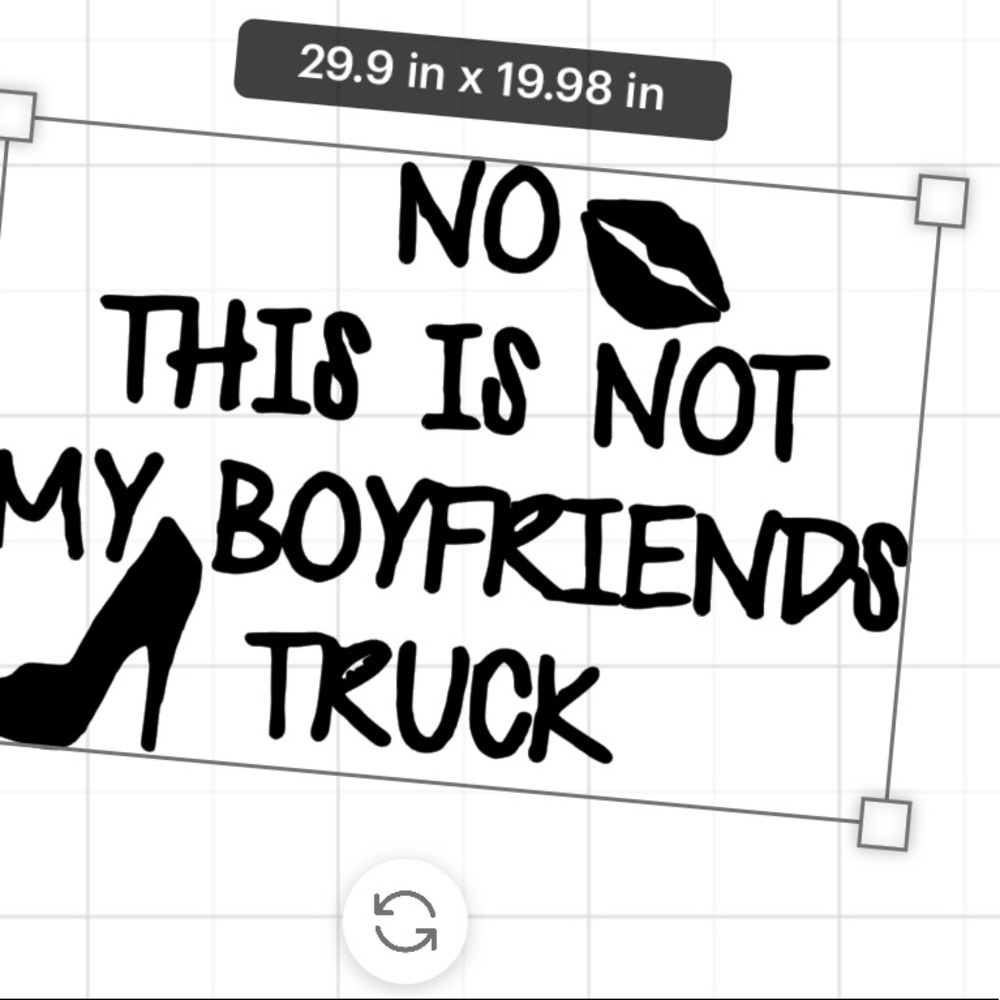 No not my bf truck decal